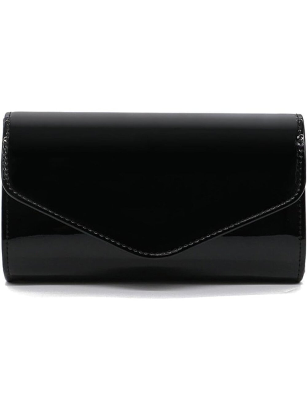 Shiny Patent Leather Envelope Clutch Purse | Elegant Candy Chain Evening Bag